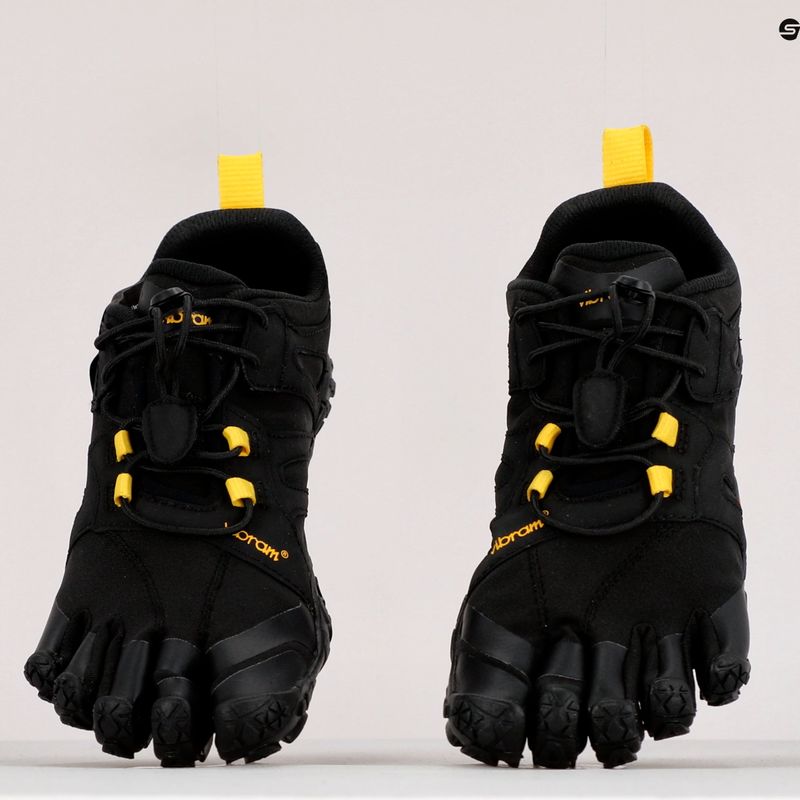 Scarpe da corsa da donna Vibram FiveFingers V-Trail 2.0 nero/giallo 9