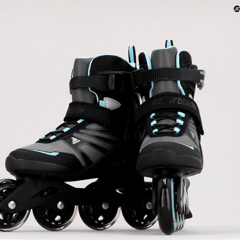 Rollerblade Zetrablade da donna nero/azzurro 13