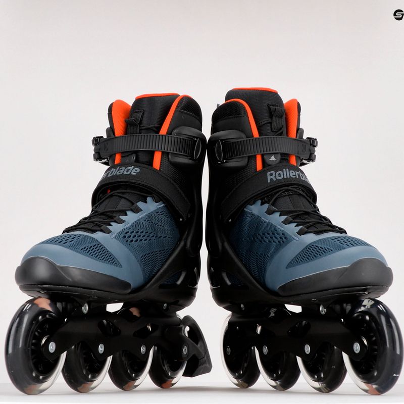 Pattini a rotelle da uomo Rollerblade Macroblade 90 orion blue/spicy orange 9