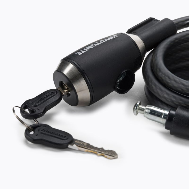 Kryptonite KryptoFlex 1018 Cavo chiave serratura bicicletta nero 3