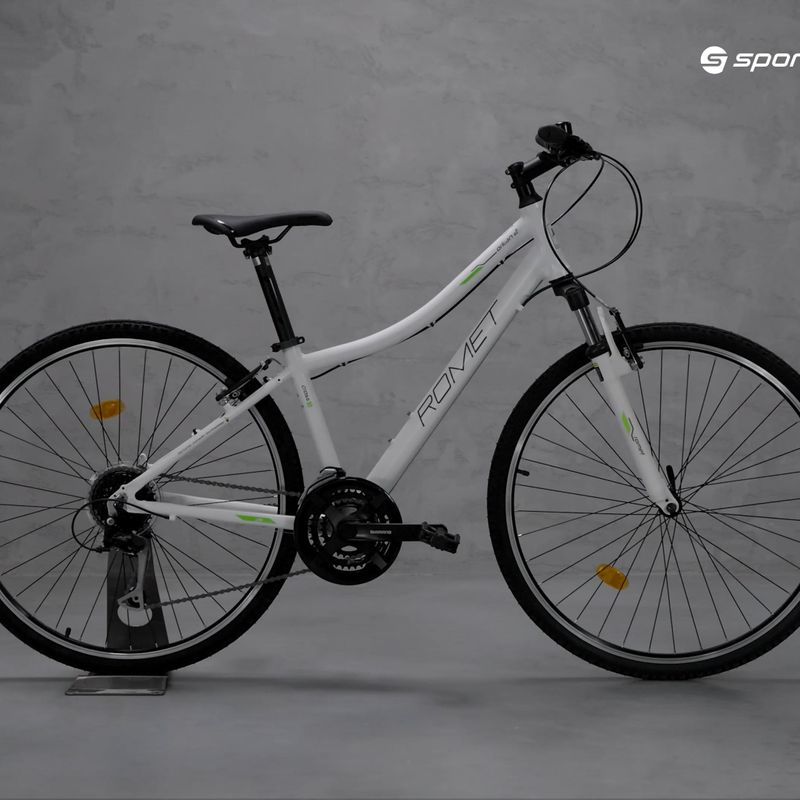 Bicicletta fitness da donna Romet Orkan 2D bianco/verde mare 12