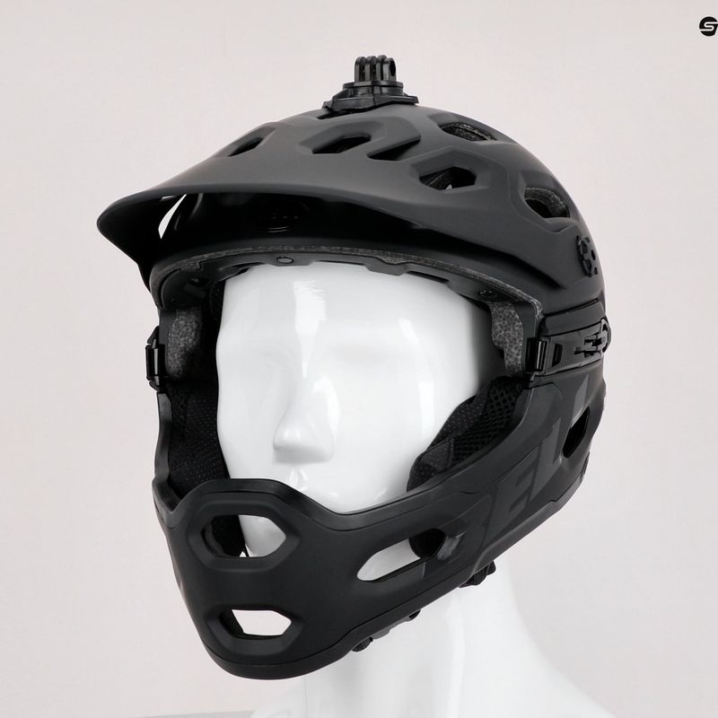 Casco da bici Bell FF Super 3R MIPS nero lucido opaco/grigio 5