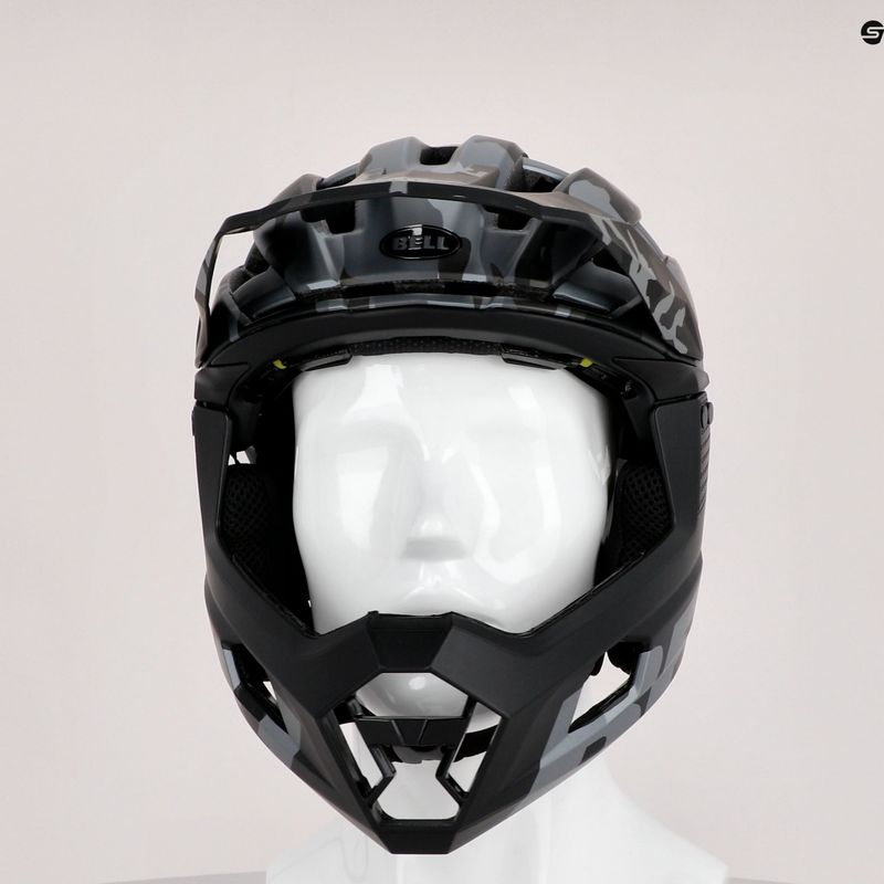 Casco da bici Bell FF Super Air R MIPS Spherical nero lucido opaco camo 10