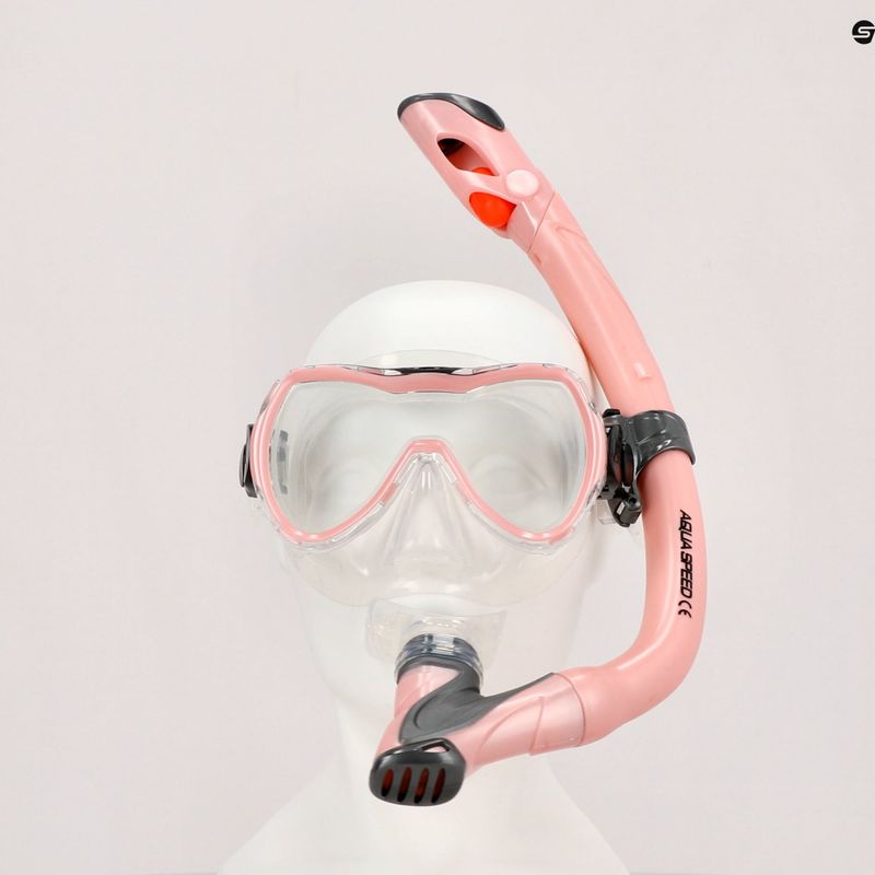 AQUA-SPEED set da immersione per bambini Enzo + Evo 2022 rosa 8