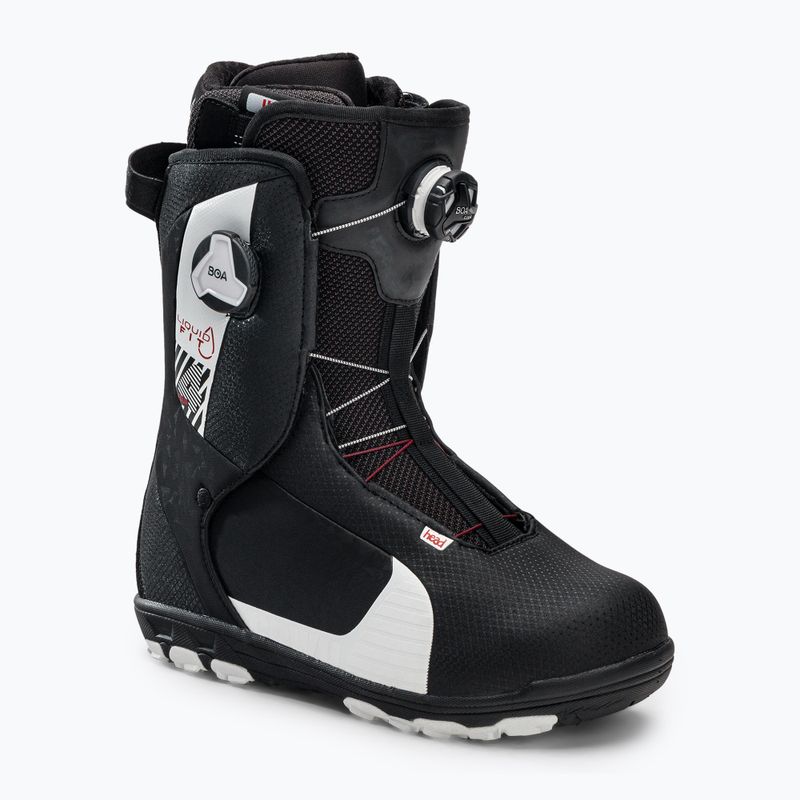 Scarponi da snowboard HEAD Four Boa Focus Liquid Fit da uomo nero/bianco