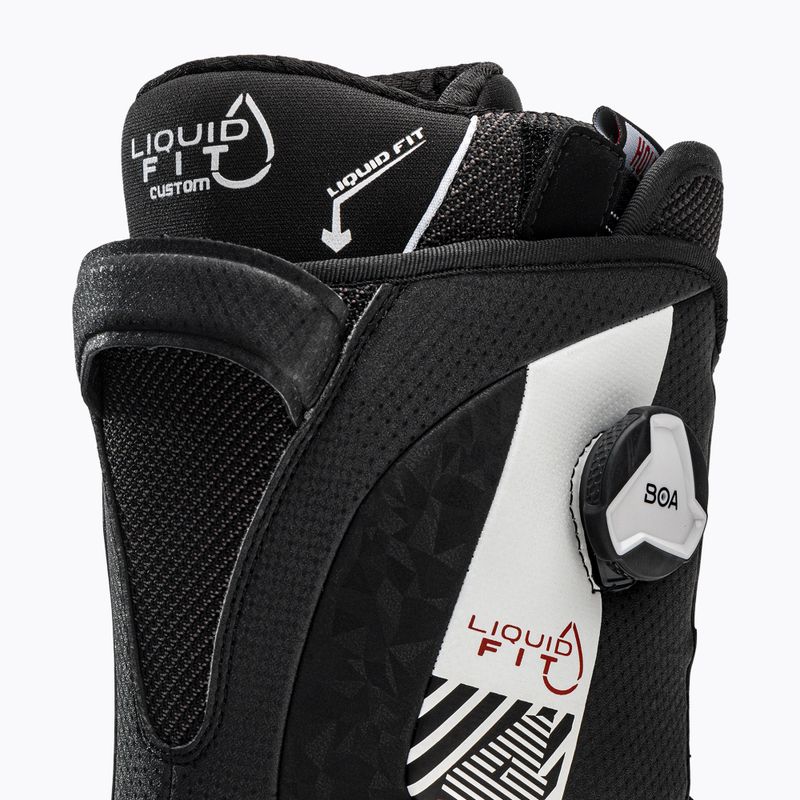 Scarponi da snowboard HEAD Four Boa Focus Liquid Fit da uomo nero/bianco 7