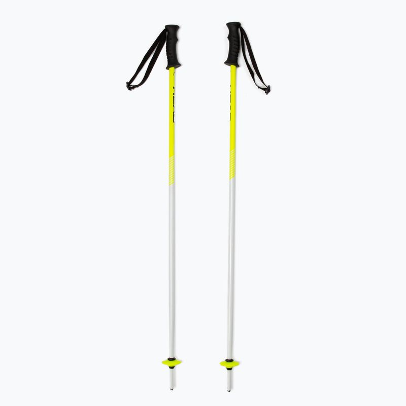 Bastoncini da sci HEAD Supershape Team per bambini bianco/nero/giallo neon