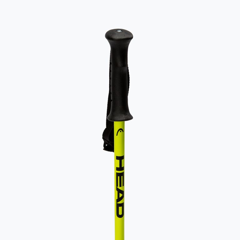 Bastoncini da sci HEAD Supershape Team per bambini bianco/nero/giallo neon 2