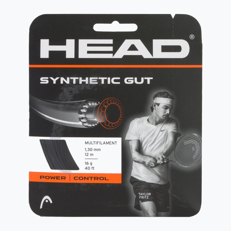 Corda da tennis HEAD in budello sintetico 12 m nero