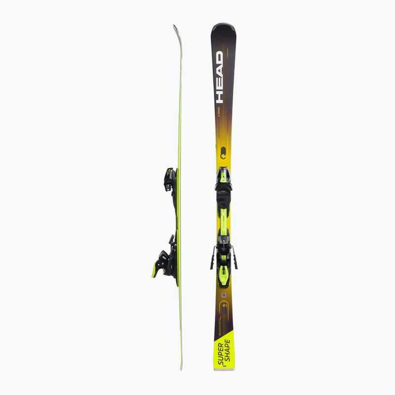 HEAD Supershape e-Speed SW SF-PR + attacchi PRD 12 nero/giallo 2