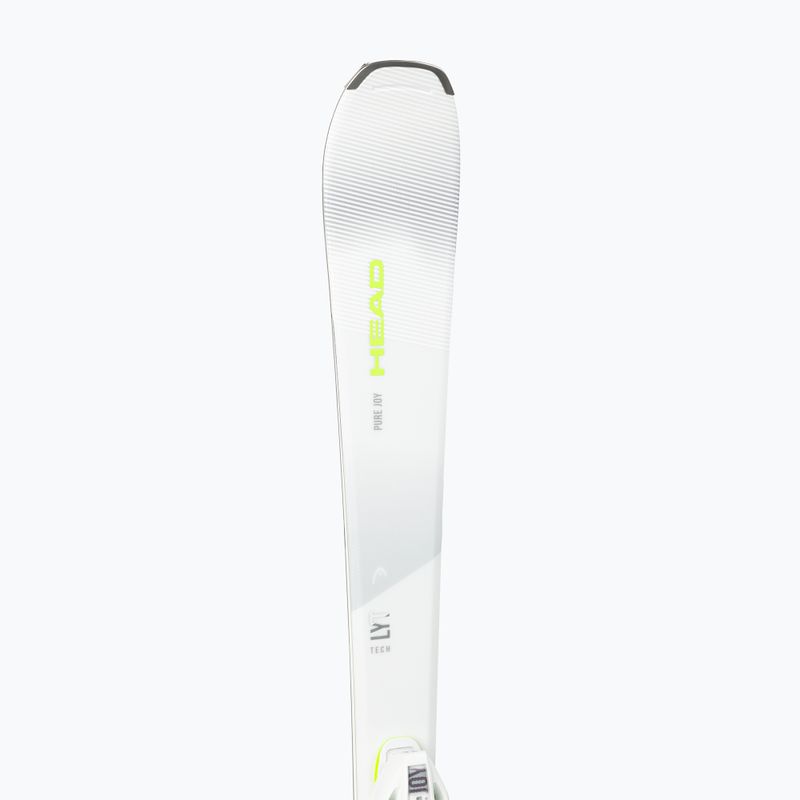 Sci da discesa da donna HEAD Pure Joy SLR Joy Pro + attacchi Joy 9 bianco 8