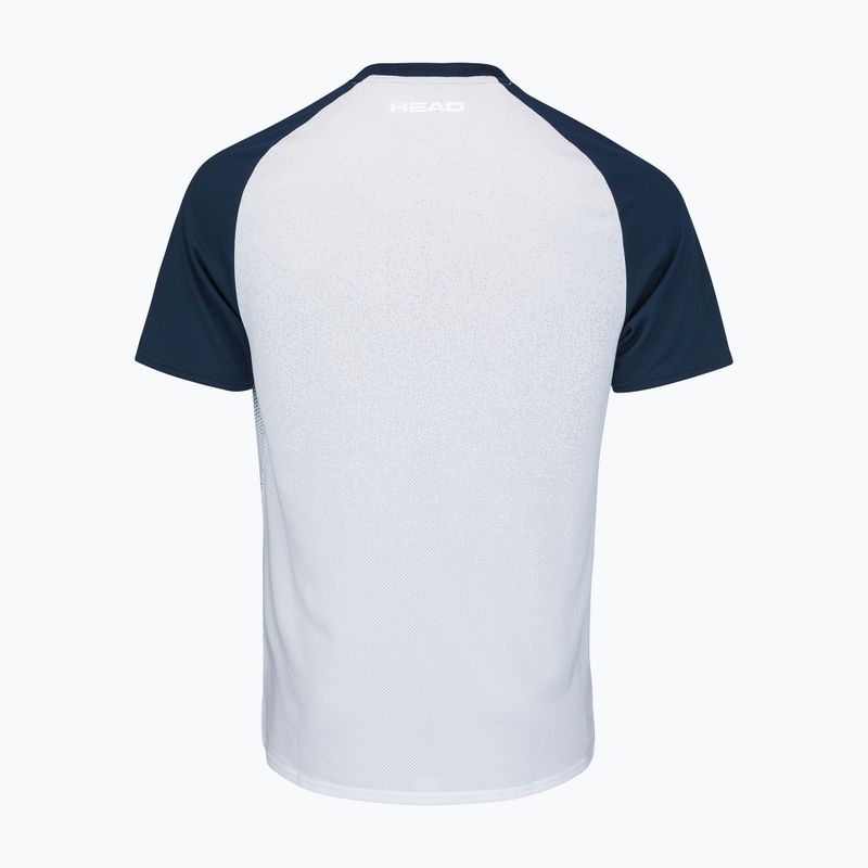Camicia da tennis HEAD da uomo Perf print perf /tangerine 2