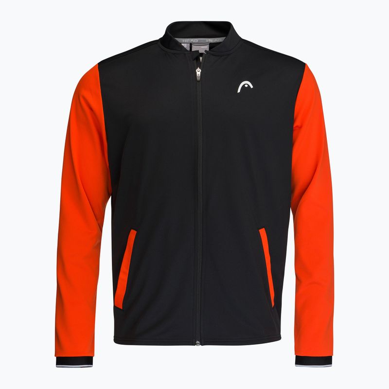 Felpa da tennis da uomo HEAD Breaker Jacket nero/tangerino