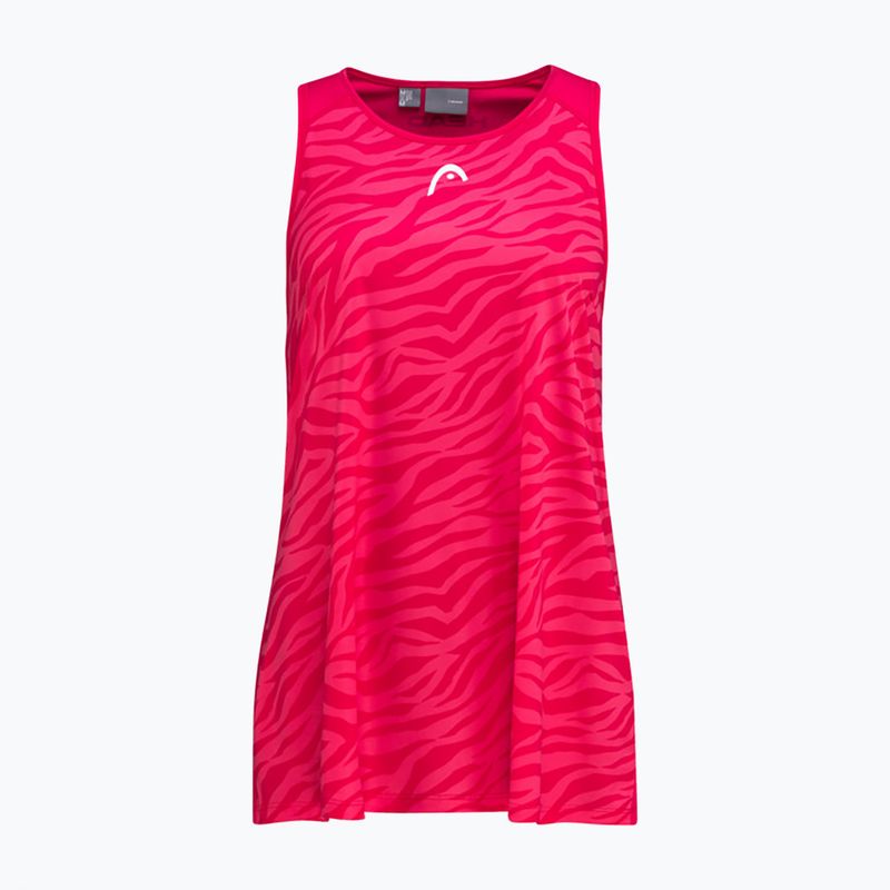 Maglietta da tennis HEAD donna Agility Tank Top magenta/print vision