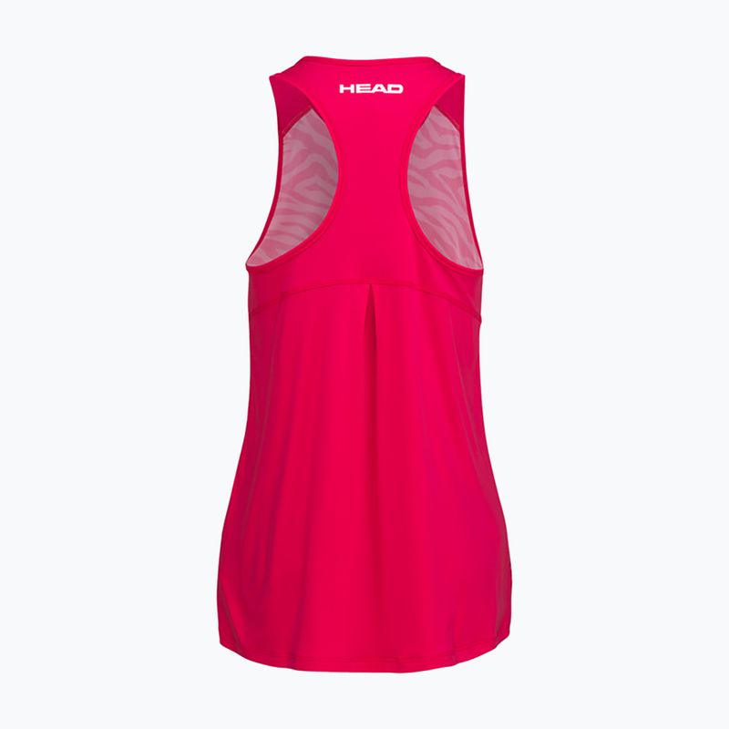 Maglietta da tennis HEAD donna Agility Tank Top magenta/print vision 2