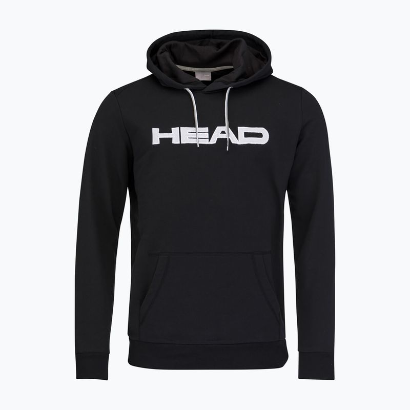 Felpa da tennis da uomo HEAD Club Byron Hoodie nero 3
