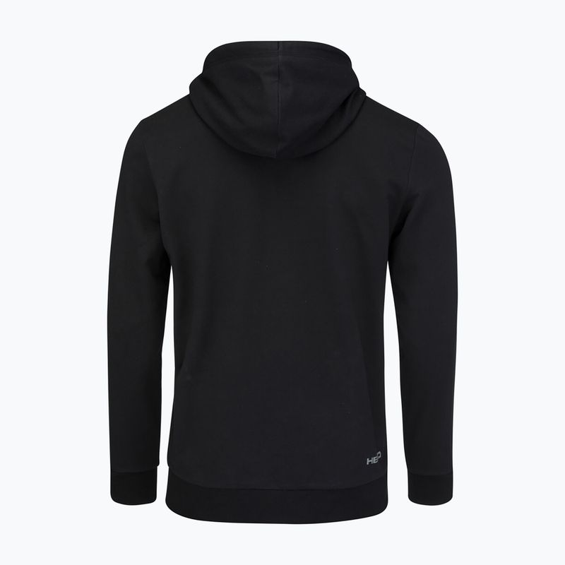 Felpa da tennis da uomo HEAD Club Byron Hoodie nero 4