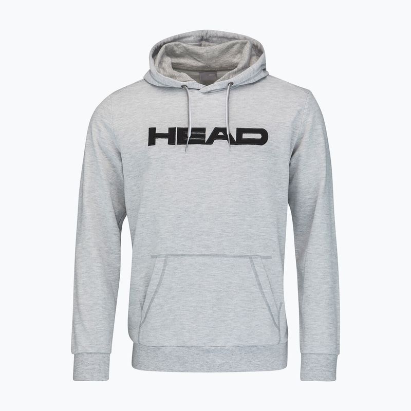 Felpa da tennis da uomo HEAD Club Byron Hoodie grigio/melange