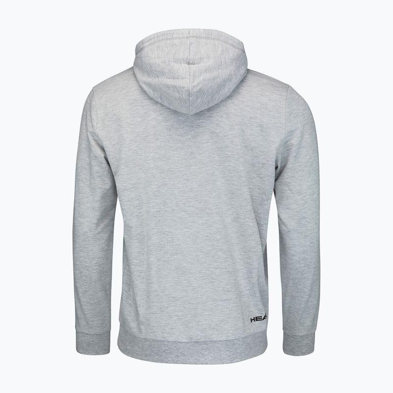 Felpa da tennis da uomo HEAD Club Byron Hoodie grigio/melange 2