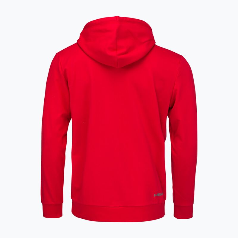 Felpa da tennis da uomo HEAD Club Byron Hoodie rosso 2