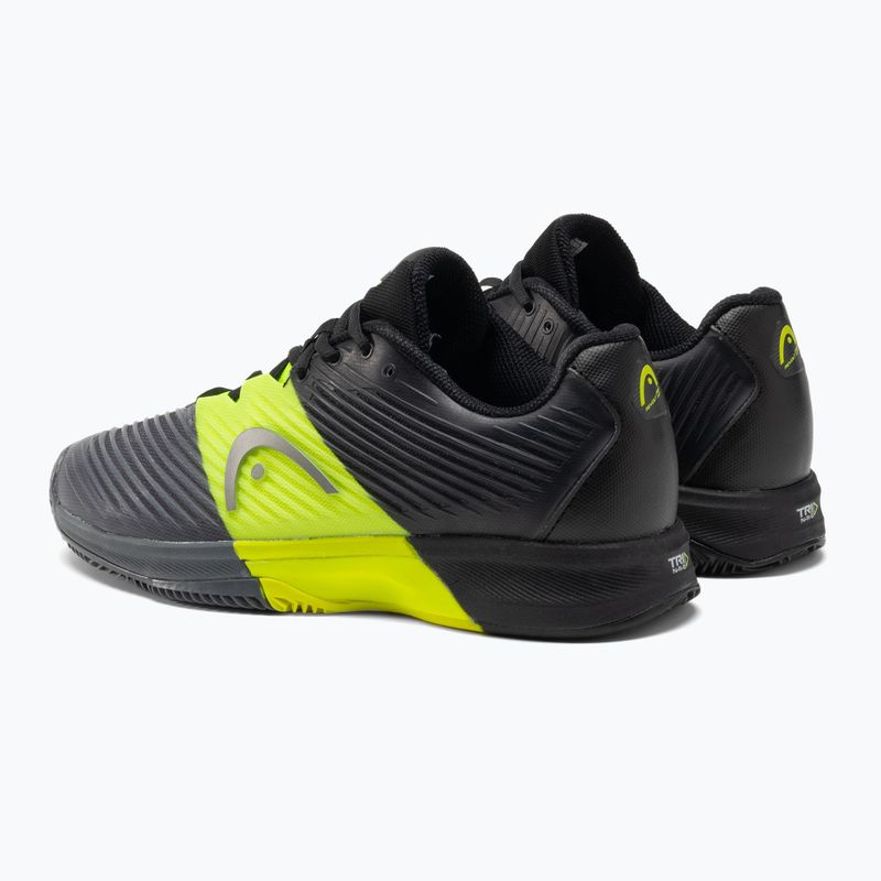 Scarpe da tennis HEAD Revolt Pro 4.0 Clay nero/giallo da uomo 3