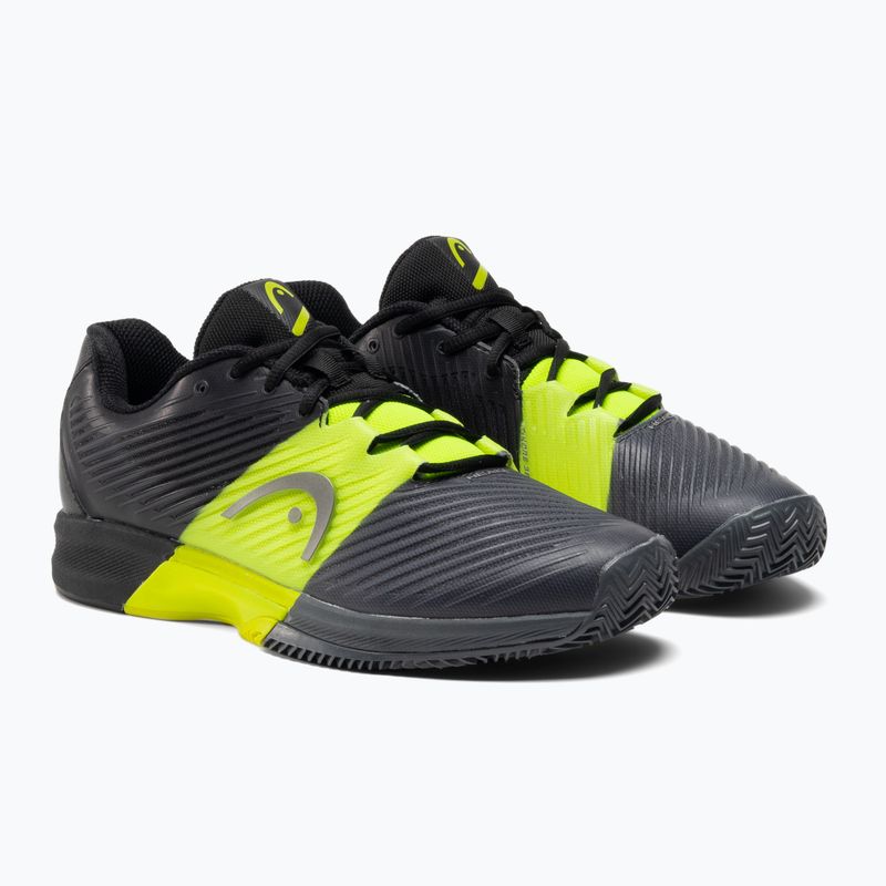 Scarpe da tennis HEAD Revolt Pro 4.0 Clay nero/giallo da uomo 4