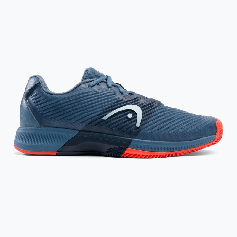 Scarpe da tennis HEAD Revolt Pro 4.0 Clay da uomo bluestone/arancio 2
