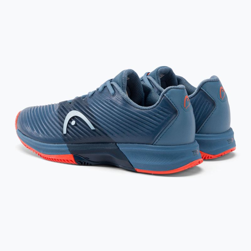 Scarpe da tennis HEAD Revolt Pro 4.0 Clay da uomo bluestone/arancio 3