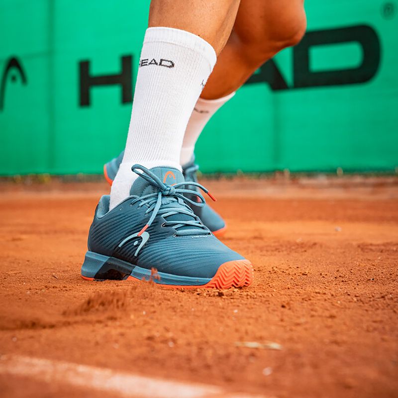 Scarpe da tennis HEAD Revolt Pro 4.0 Clay da uomo bluestone/arancio 11