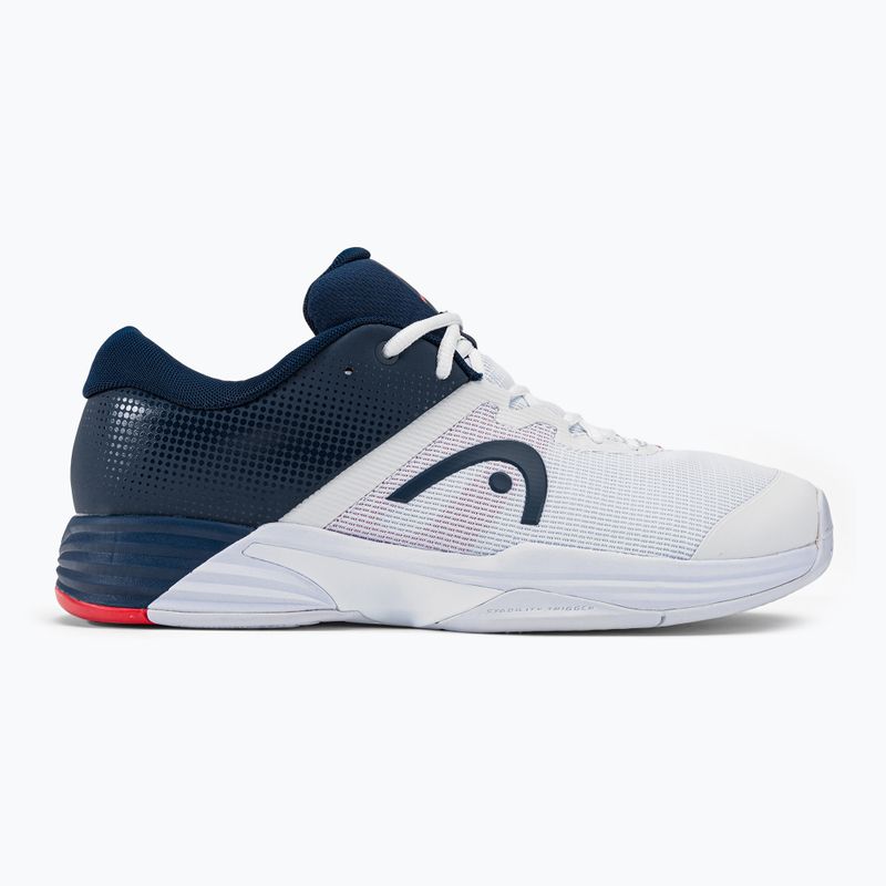 Scarpe da tennis HEAD Revolt Evo 2.0 da uomo bianco/blu scuro 2