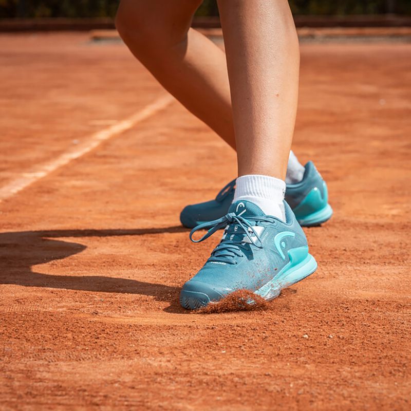 Scarpe da tennis da donna HEAD Sprint Pro 3.5 Clay bluestone/teal 9