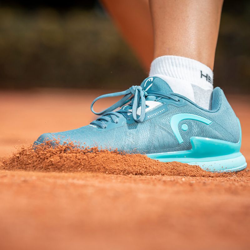 Scarpe da tennis da donna HEAD Sprint Pro 3.5 Clay bluestone/teal 10