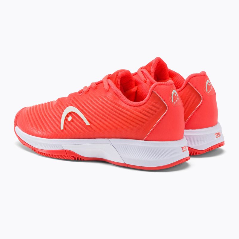 Scarpe da tennis HEAD Revolt Pro 4.0 Clay coral/bianco da donna 3