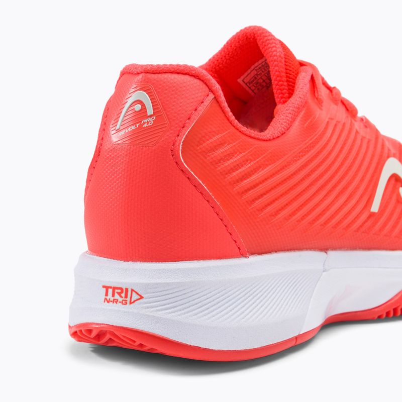 Scarpe da tennis HEAD Revolt Pro 4.0 Clay coral/bianco da donna 8