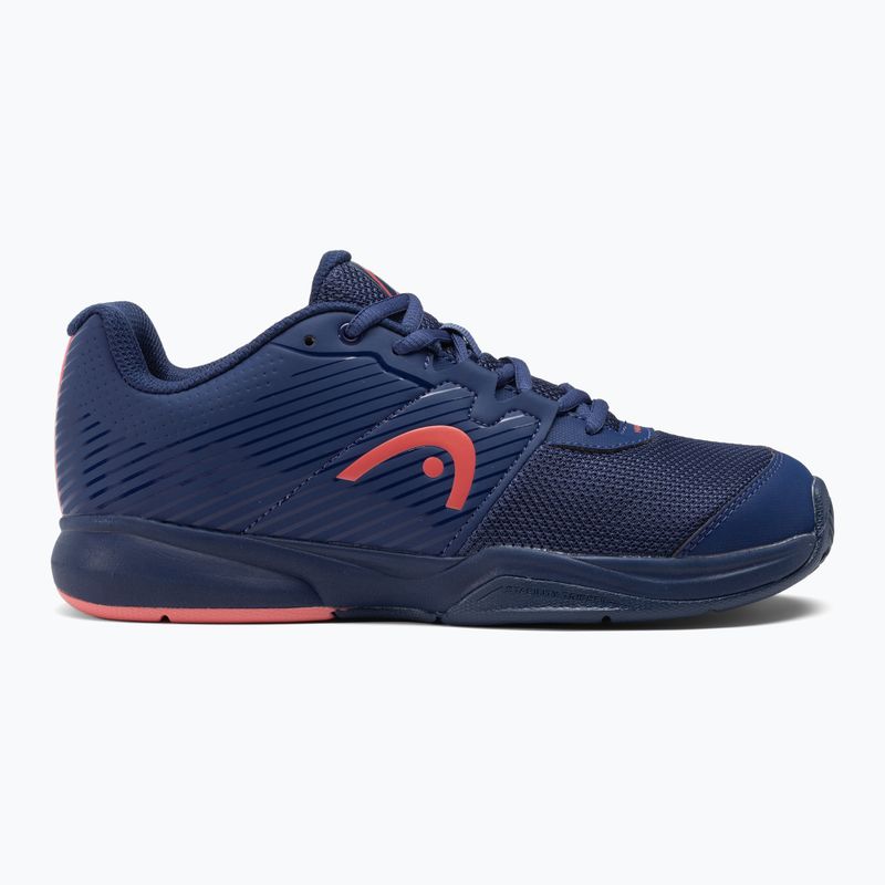 Scarpe da tennis HEAD Revolt Court da donna blu scuro/corallo 2