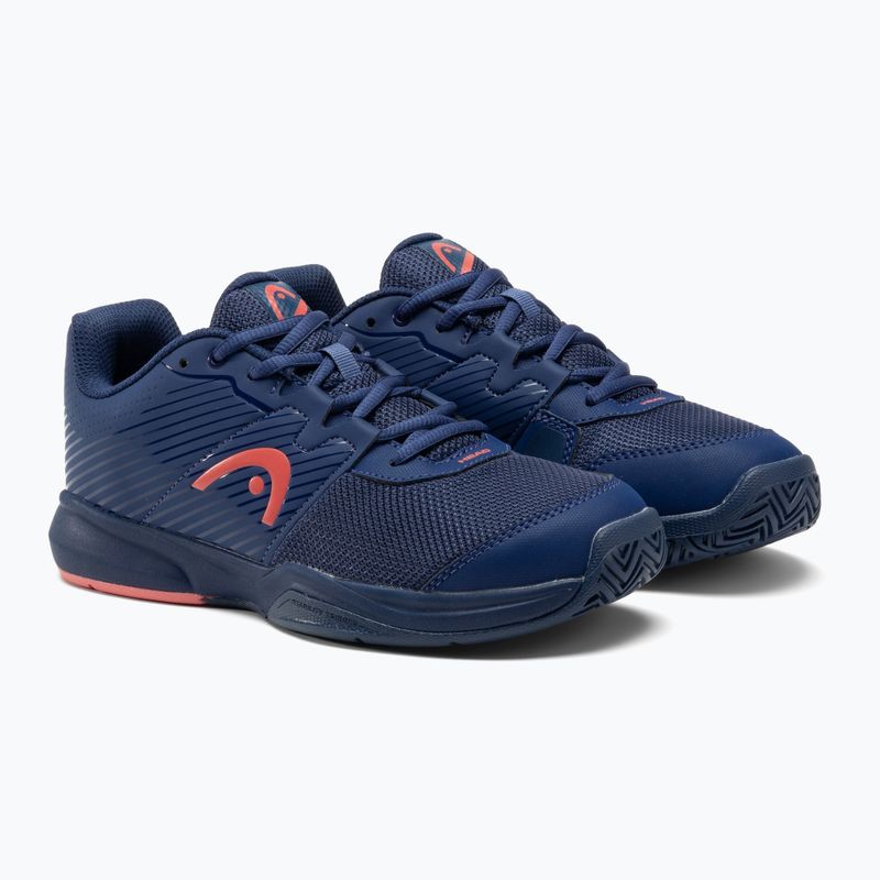 Scarpe da tennis HEAD Revolt Court da donna blu scuro/corallo 4