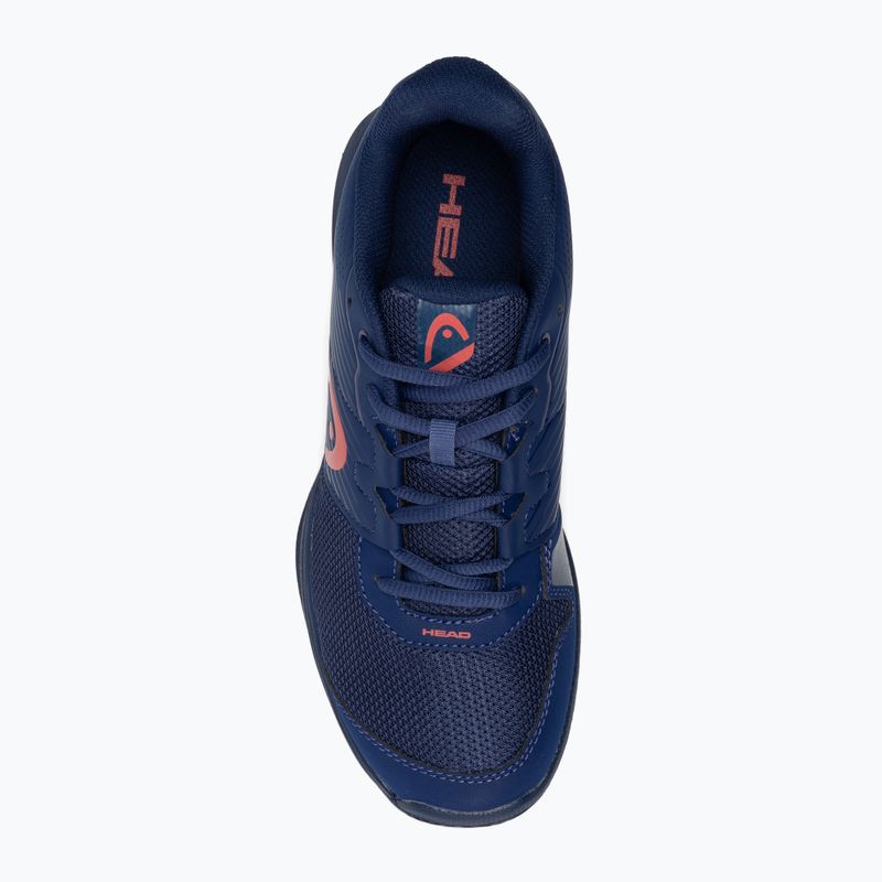 Scarpe da tennis HEAD Revolt Court da donna blu scuro/corallo 6