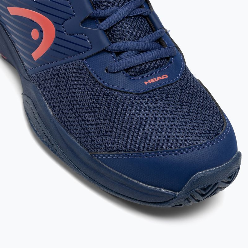 Scarpe da tennis HEAD Revolt Court da donna blu scuro/corallo 7