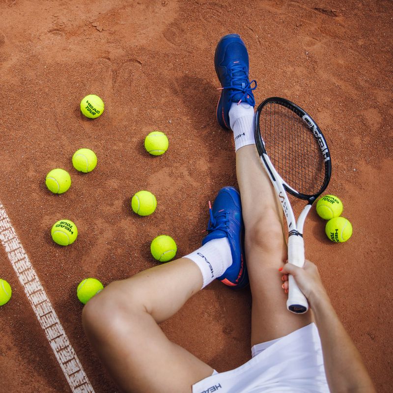 Scarpe da tennis HEAD Revolt Court da donna blu scuro/corallo 10