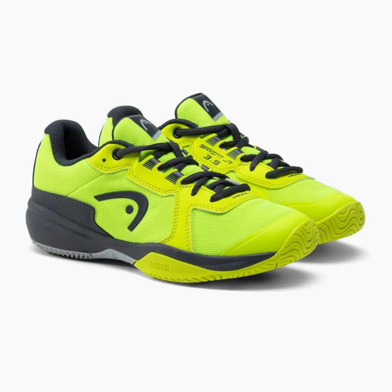 Scarpe da tennis HEAD Sprint 3.5 per bambini giallo/verde 5