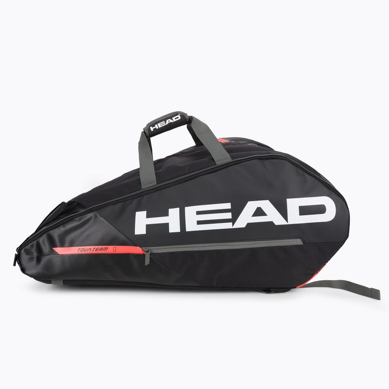 Borsa da tennis HEAD Tour Team 15R 90 l nero/arancio