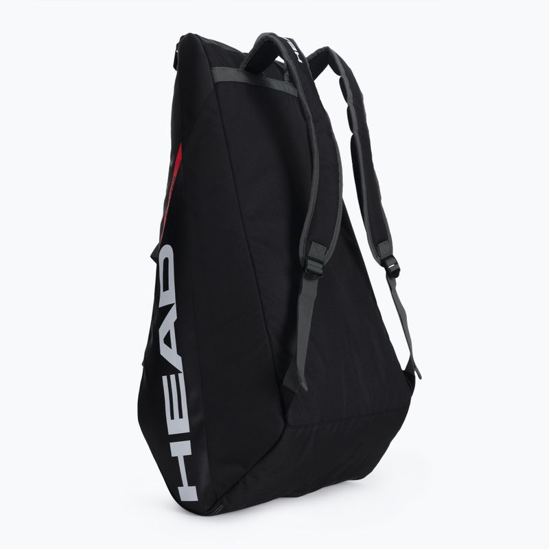 Borsa da tennis HEAD Tour Team 9R 75 l nero/arancio 3