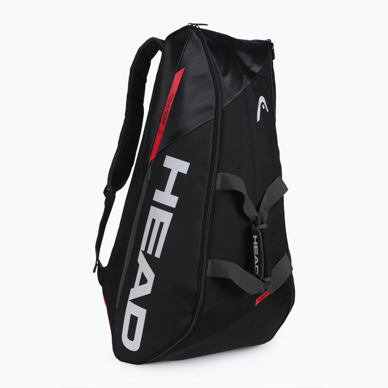 Borsa da tennis HEAD Tour Team 9R 75 l nero/arancio 2