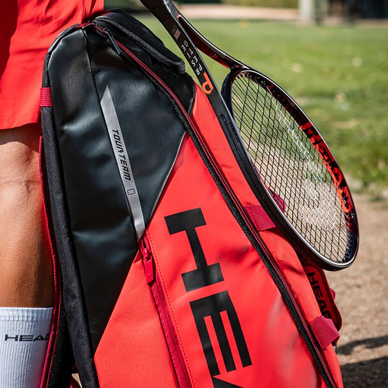 Borsa da tennis HEAD Tour Team 9R 75 l nero/rosso 7