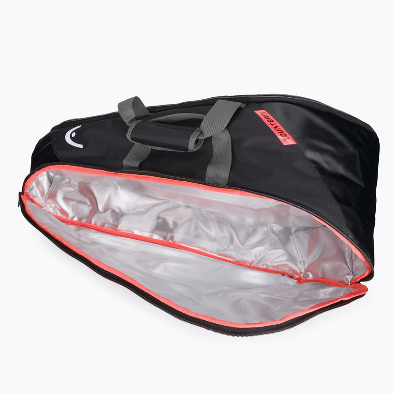 Borsa da tennis HEAD Tour Team 6R 53,5 l nero/arancio 8