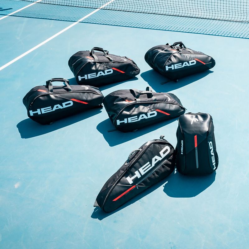 Borsa da tennis HEAD Tour Team 6R 53,5 l nero/arancio 9