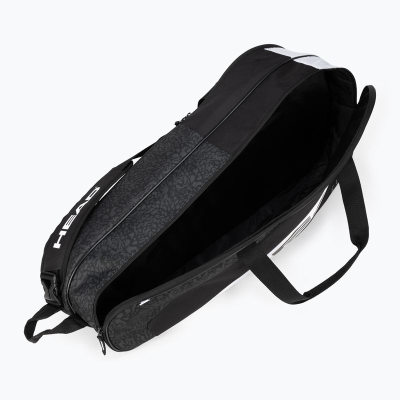 Borsa da tennis HEAD Elite 6R 41 l nero/bianco 6