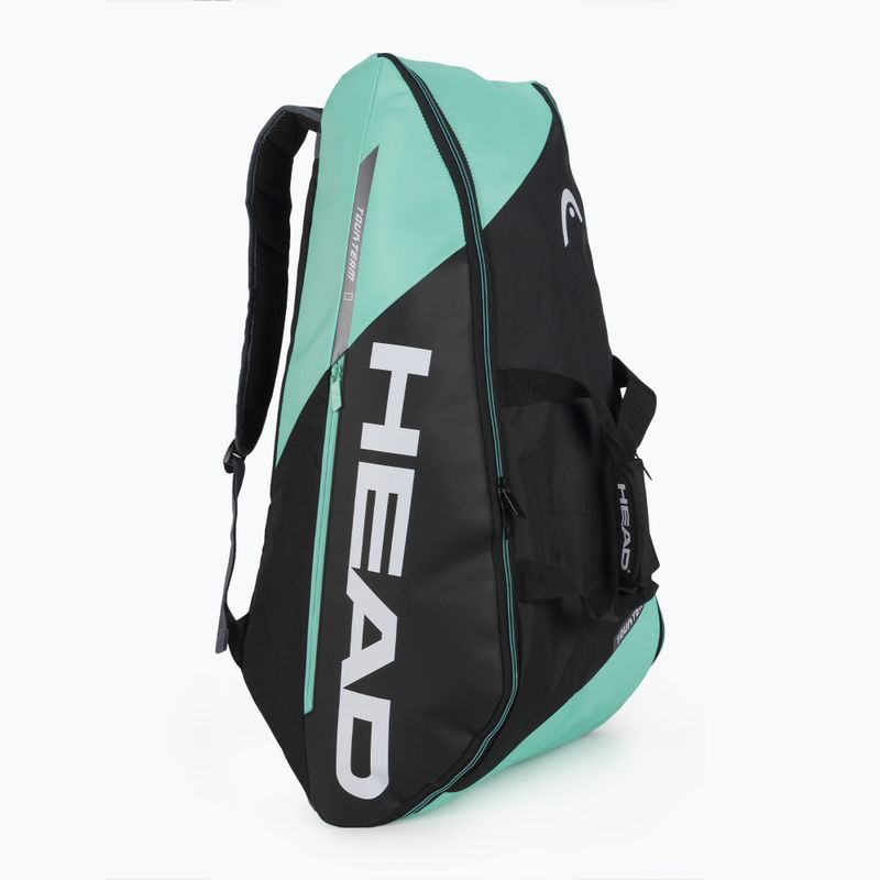 Borsa da tennis HEAD Tour Team 9R 75 l nero/menta 2