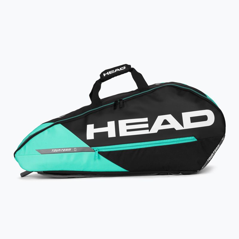 Borsa da tennis HEAD Tour Team 6R 53,5 l nero/menta