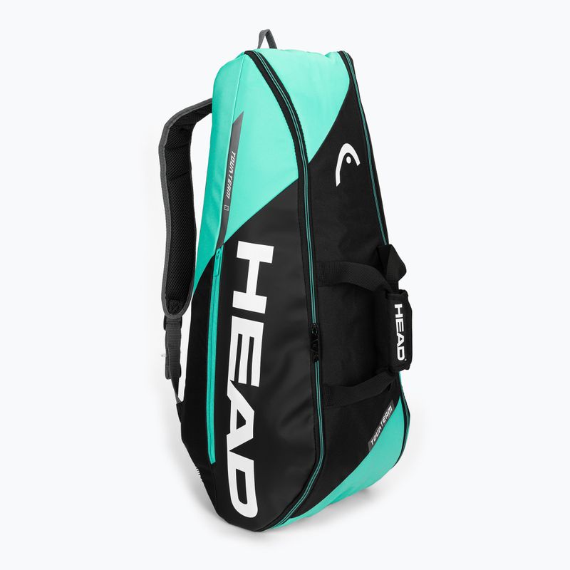 Borsa da tennis HEAD Tour Team 6R 53,5 l nero/menta 2